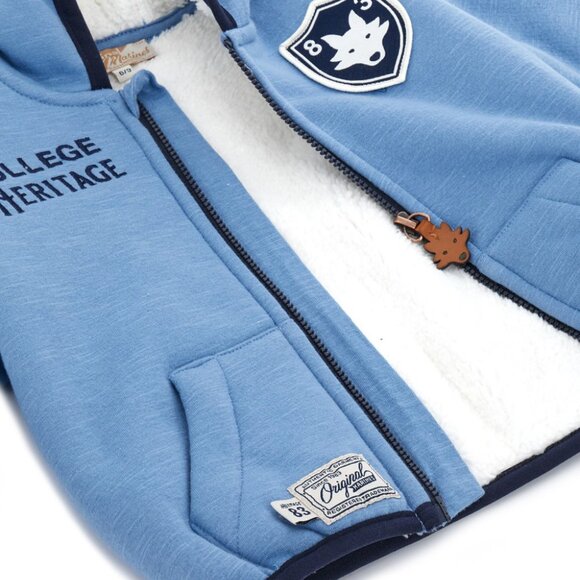 New - Original Marines, Italy - US Seller - YOUNG WOLVES BOYS ZIP UP HOODIE - Picture 4 of 6